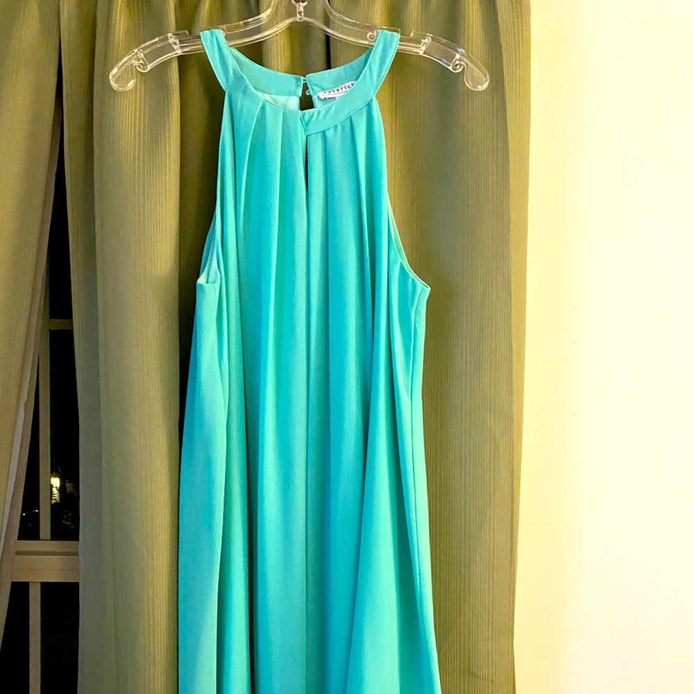 Teal Halter Dress